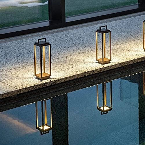 AB+ 9105517002 ab+ by Abert Resort Lampada da tavolo portatile ricaricabile IP54 LED integrato dimmerabile colore Corten