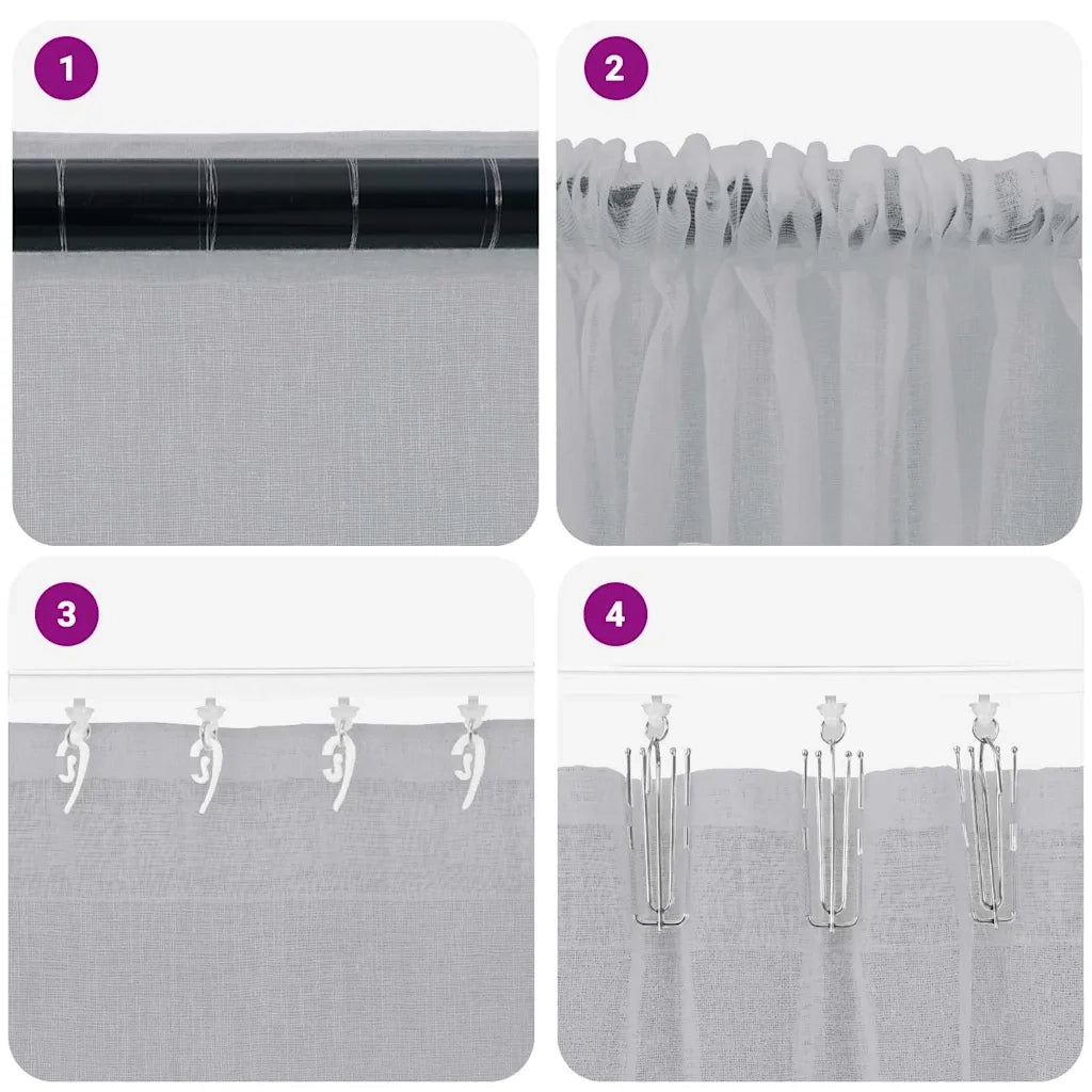 Tenda in Velo 2 pcs Grigio scuro 225 x 140 cm Poliestere 4108029