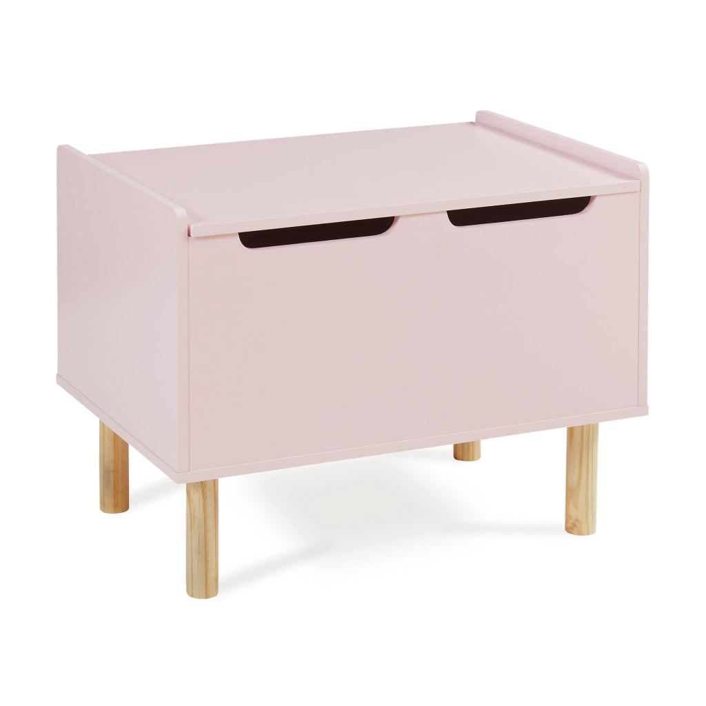 Baule per Giocattoli Virer Cassapanca per Cameretta 60 x 40 x 45 cm - Rosa [en.casa]