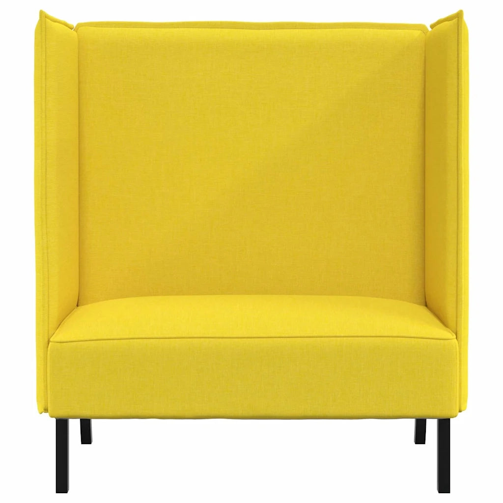 Divano alto 101cm Giallo chiaro Tessuto 42010841
