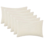 Federa 6 pcs HEERLEN Crema 50 x 80 cm Bouclé 911988