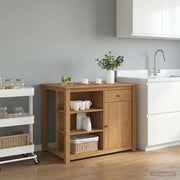 Carrello da Cucina PANAMA 2 pcs Cera di Miele 112 x 77 x 90 cm 3425390