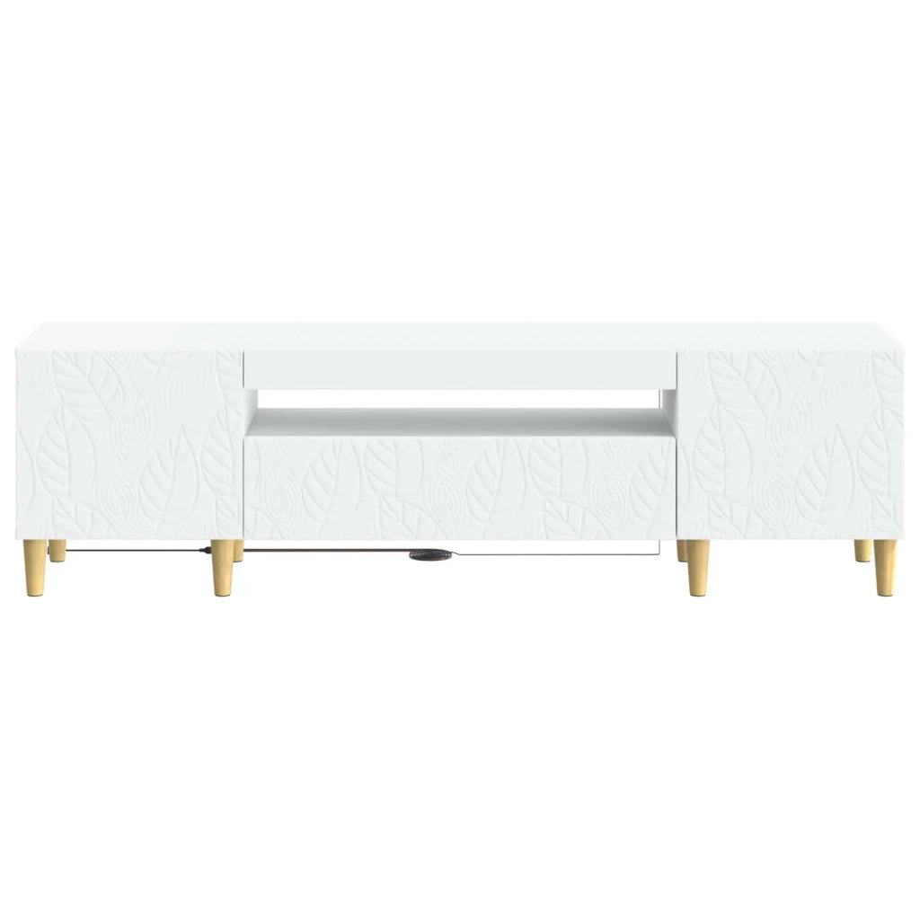 Mobile TV LED Bianco Legno ingegnerizzato 897125