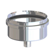 SCARICO INOX CONDENSA ATTACCO F PER PELLET 8 CM- 1,0 pz