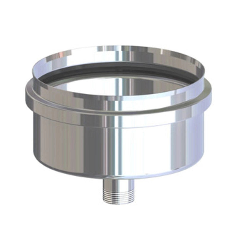 SCARICO INOX CONDENSA ATTACCO F PER PELLET 8 CM- 1,0 pz