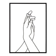 Decorazione Parete Ferro Mani Semplici cm 40X55 - SIMPLY HANDS