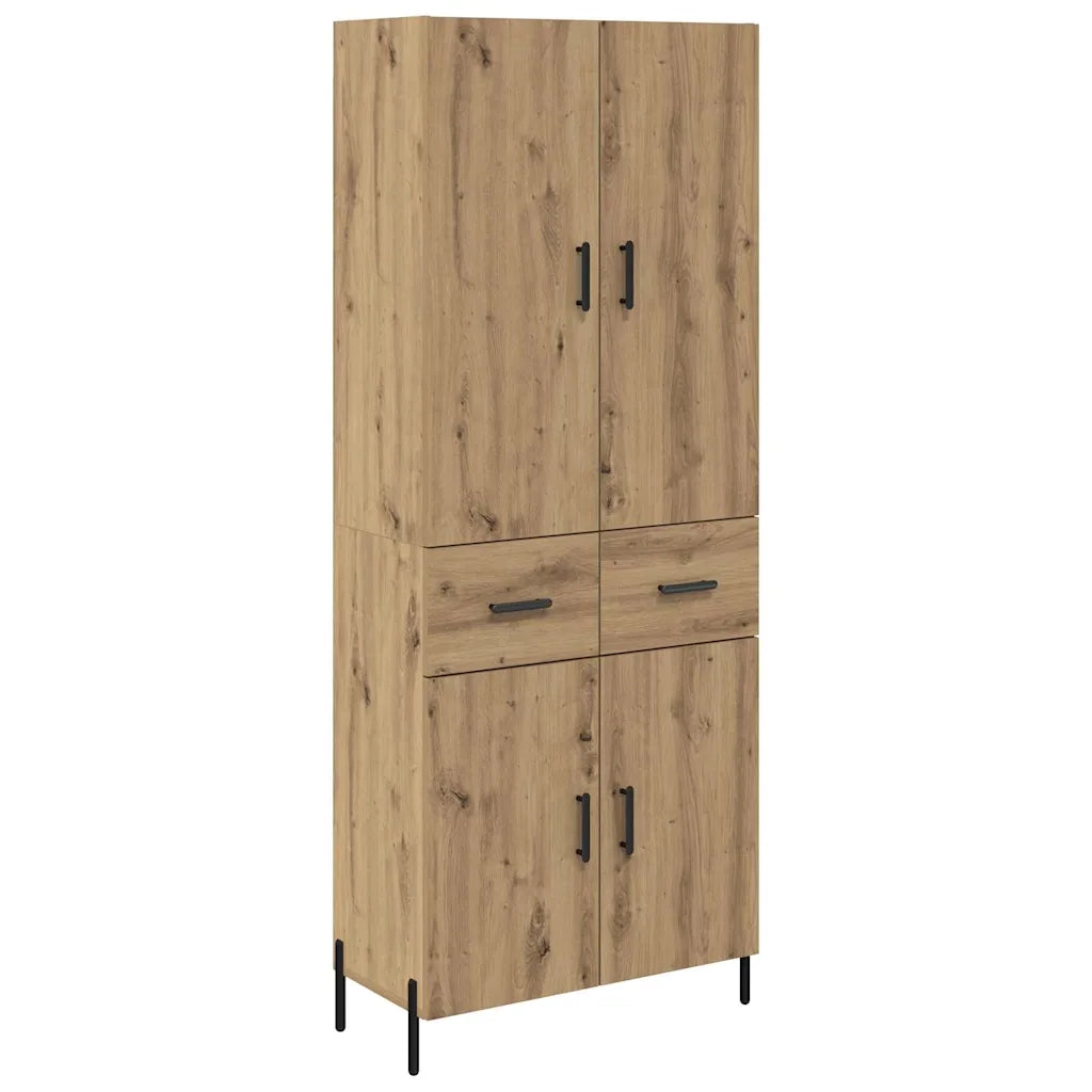 Credenza con cassetto Rovere artigianale 69,5 x 34 x 180 cm
