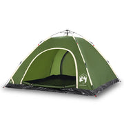 Tenda da Campeggio | Tenda Familiare 5 Persone Verde a Rilascio Rapido
