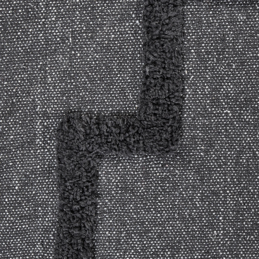 Coperta Grigio Cotone 220 x 240 cm Grande Coperta Letto Lancio Ciuffo Stile Boho