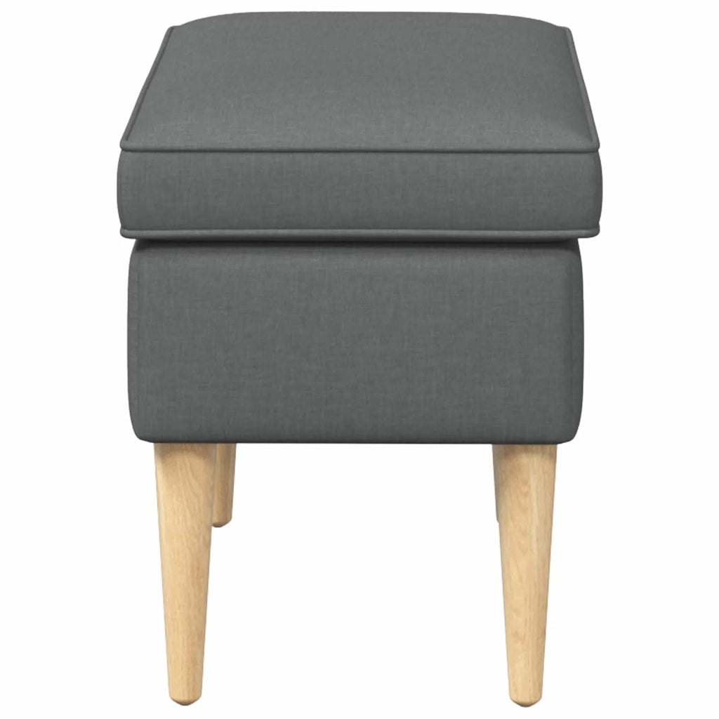 Poggiapiedi Grigio Scuro 55 x 35 x 41 cm Poliestere