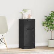 Sideboard  Nero Rovere 30x30x70 cm Legno ingegnerizzato
