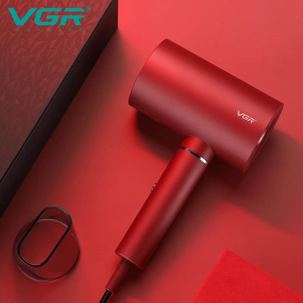 Trade Shop - Vgr V-431 Asciugacapelli Professionale 1600-1800w Parrucchiere Shop Hair Dryer - Rosso