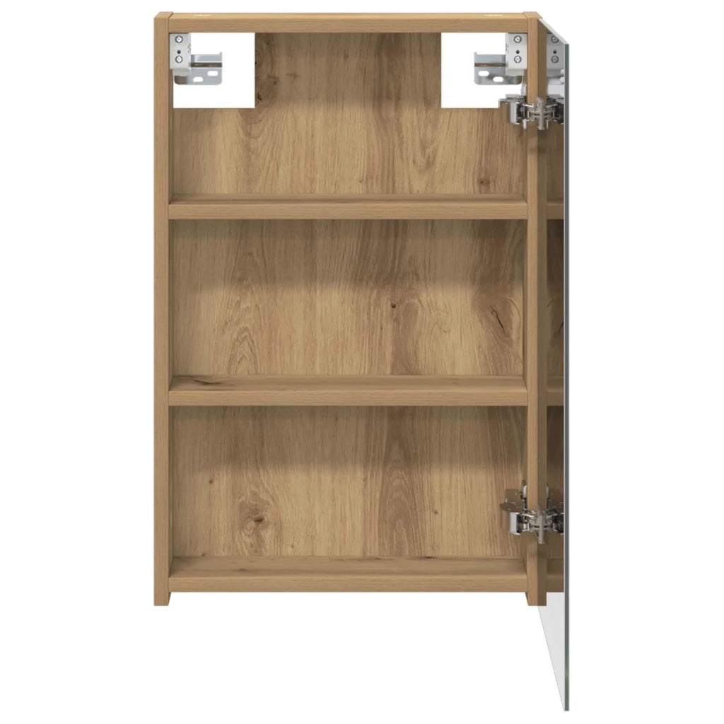 Mobiletto per specchio da bagno con porta Rovere Artigianale