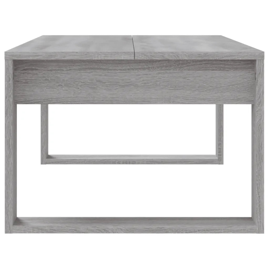 Tavolino da Salotto-Tavolino da soggiorno-Tavolo Grigio Sonoma 102x50x35cm Legno Multistrato