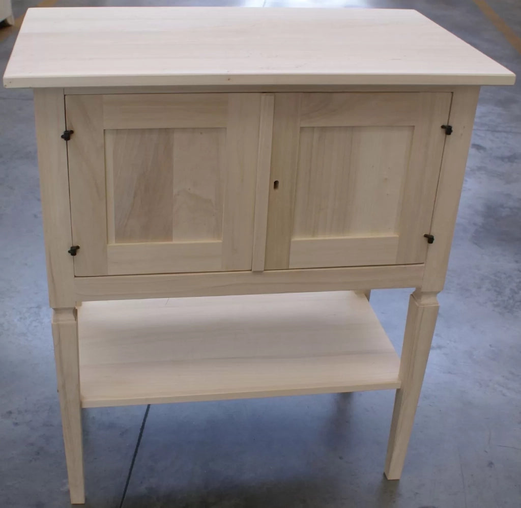 Porta tv arte povera in legno massello tinta noce l.75 p.45 h.85 (704) - Mobili 2G