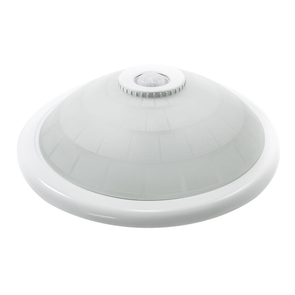 LEO plafoniera soffitto LED doppio attacco E27 luce automatica sensore presenza movimento PIR 230V