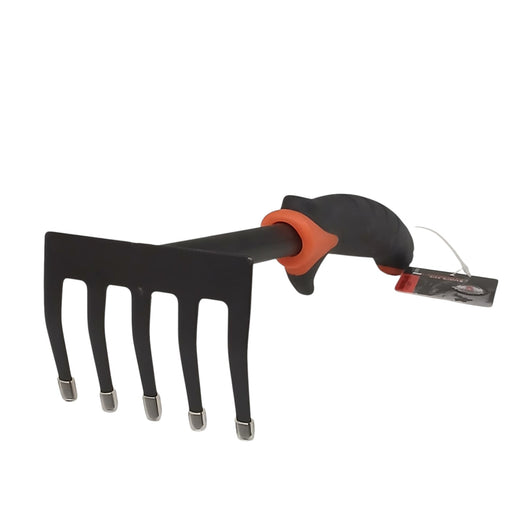 RASTRELLO 5 DENTI CON MANICO GOMMATO.