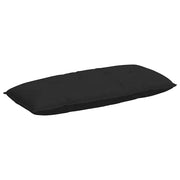 Cuscino per Schiena | Cuscino dorsale Nero 120 x 50 cm Tessuto in Microfibra