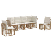 Set di divani da esterno | Set Salotto da Giardino Naturale Poliestere