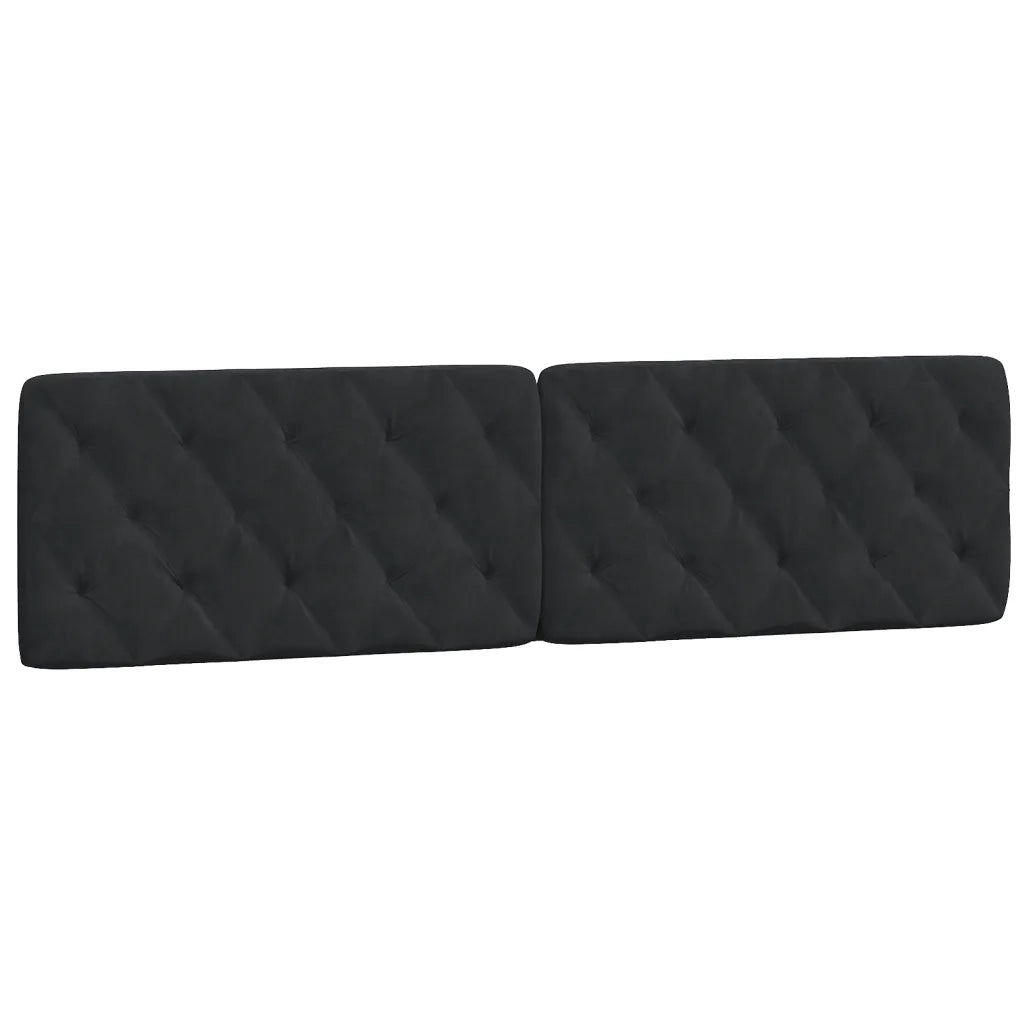 Giroletto con Luci LED Nero 200x200 cm in Velluto