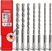 Set di punte per trapano per calcestruzzo SDS PLUS - 7pz 6 8 10 12 14 x 160 mm - Trapano per muratura - Compatibile con Hilti Makita Metabo - Qualità premium