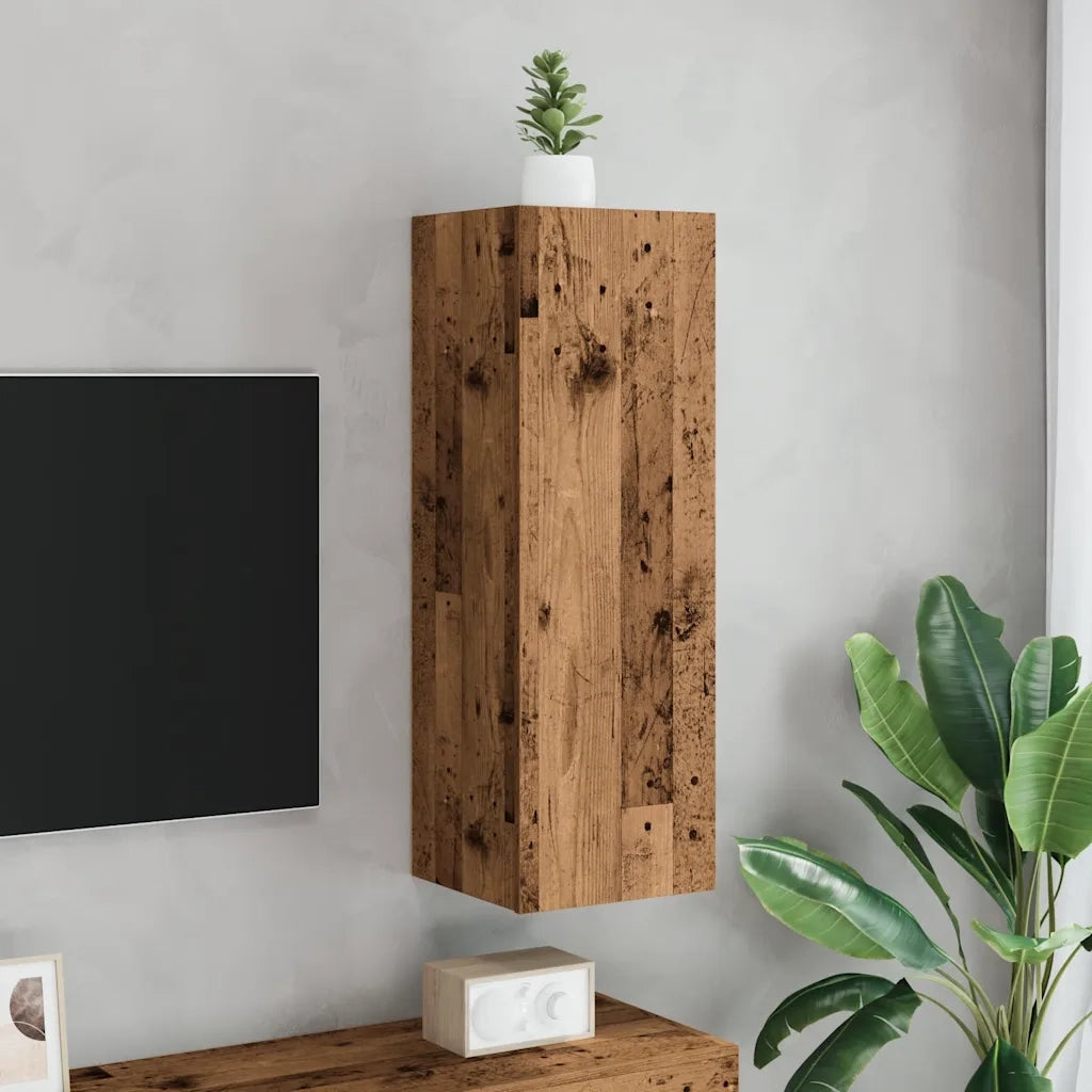 Mobile TV Legno Antico 30,5x30x90 cm in Legno Multistrato