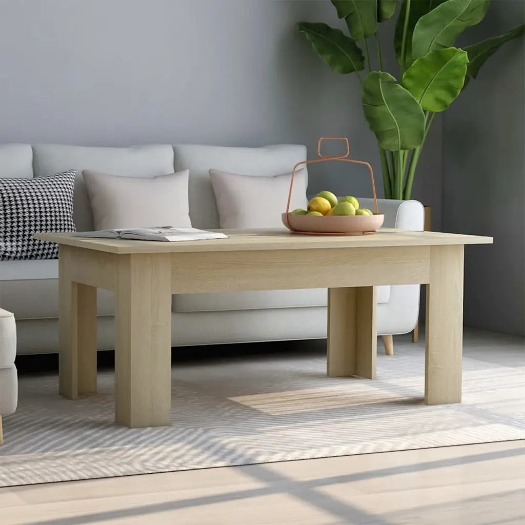 Tavolino da Salotto Rovere Sonoma 100x60x42cm Legno Multistrato 801182
