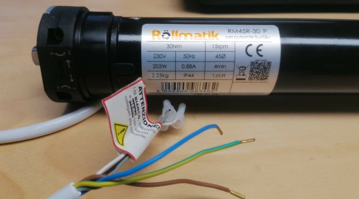 Motore per tapparelle con telecomando 30 Nm - 60Kg (6 fili)