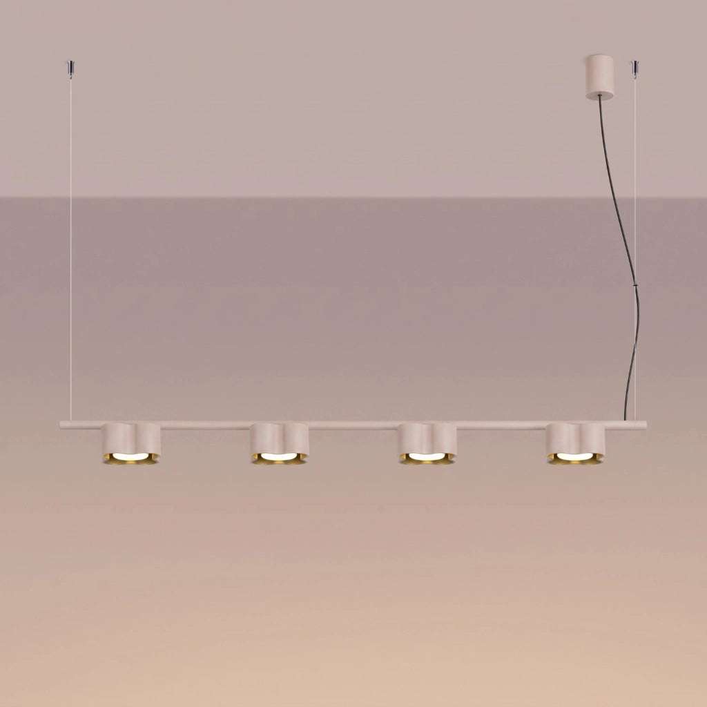 Lampadario OVIO 4 tortora Gx53