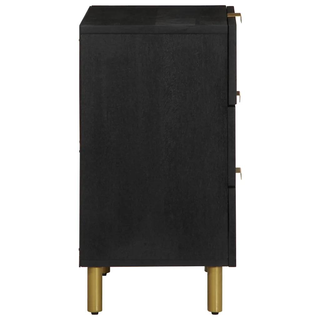 Comodino Nero 50x33x62 cm in Legno Multistrato 4017657