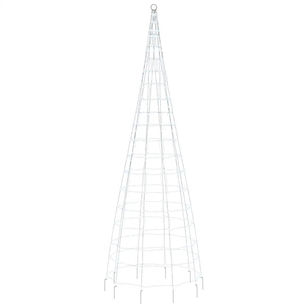 Albero di Natale a LED 550 LED Bianco Freddo 300 cm 358113