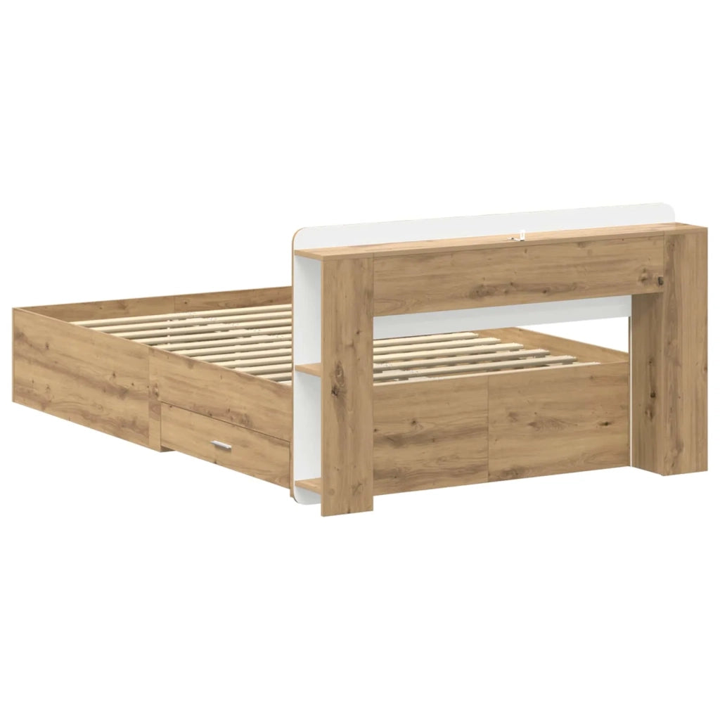 Telaio del letto con storage Rovere Artigianale 120 x 190 cm 3433733