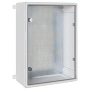 Armadio elettrico moderno 50 x 24 x 70 cm resistente design elegante uso interno/esterno plastica grigia 02_0058217