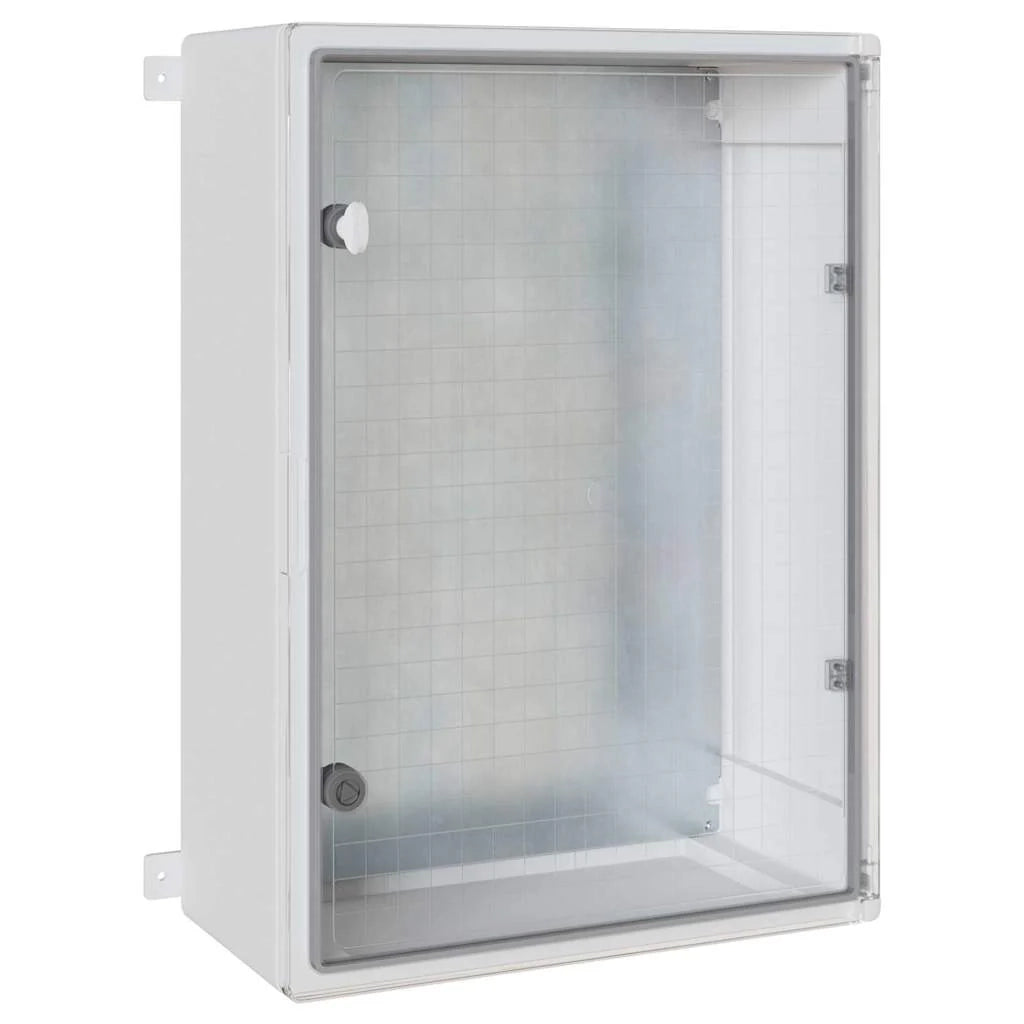 Armadio elettrico moderno 50 x 24 x 70 cm resistente design elegante uso interno/esterno plastica grigia 02_0058217