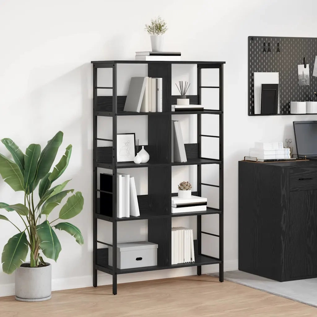 Libreria Rovere Nero 82 x 32 x 144,5 cm Legno multistrato 883982