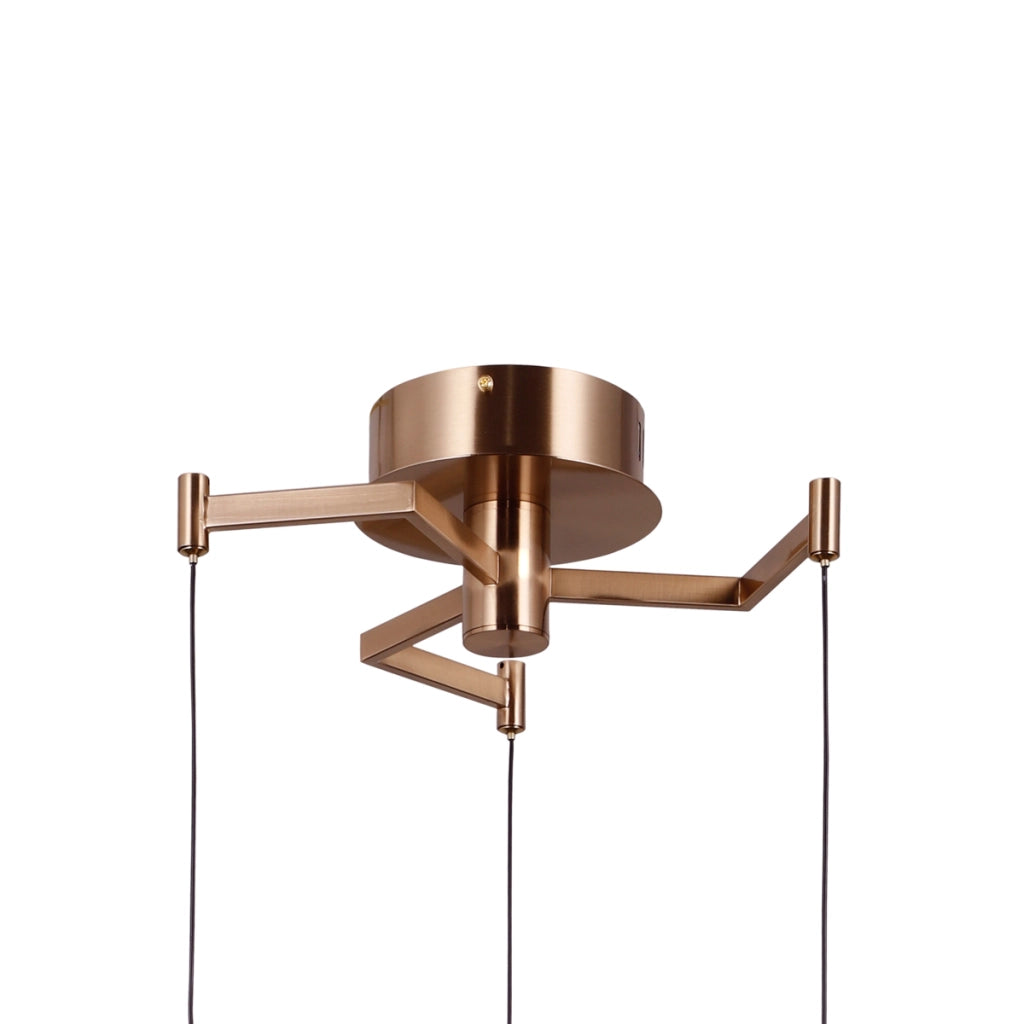 Lampada a sospensione FUENTE oro vetro LED 15W Italux