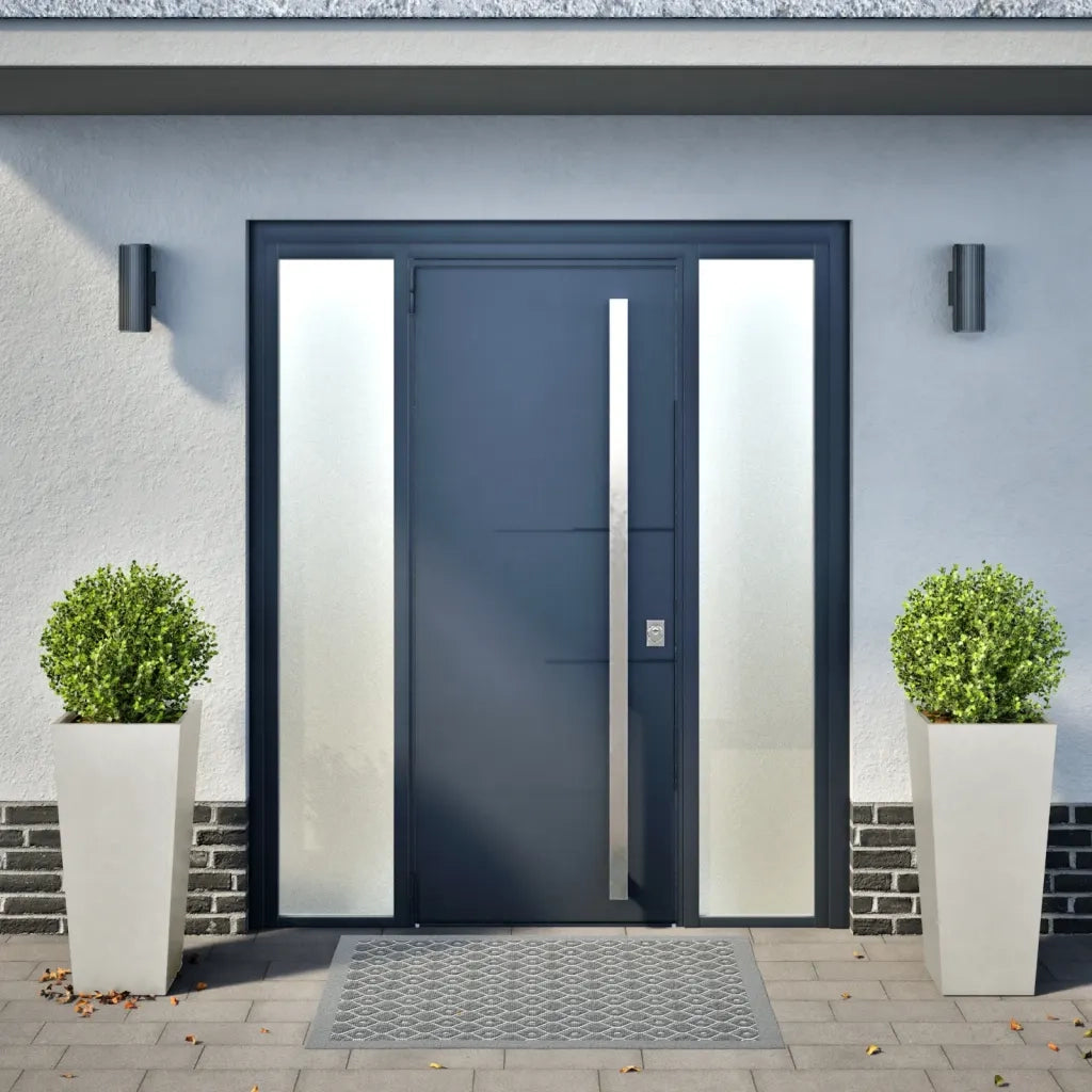 Fioriere da Giardino 2 pz 35x35x75 cm in Acciaio Inox 851089