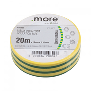 Nastro isolante giallo-verde 19mm x 20m Ecolight
