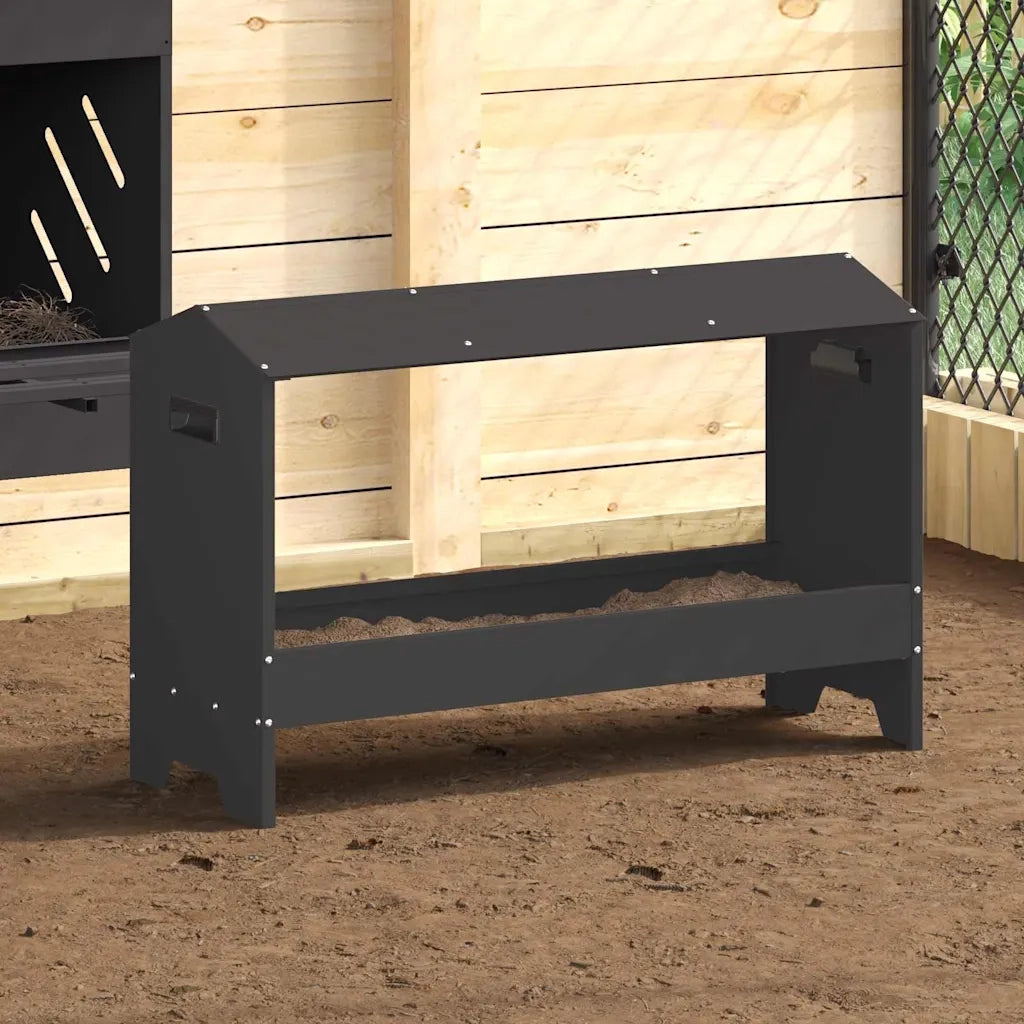 Mangiatoia per polli Nero 81 x 32 x 53,5 cm CFW8114408