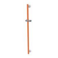 Saliscendi doccia serie leonardo 120cm arancio senza doccia e flessibile