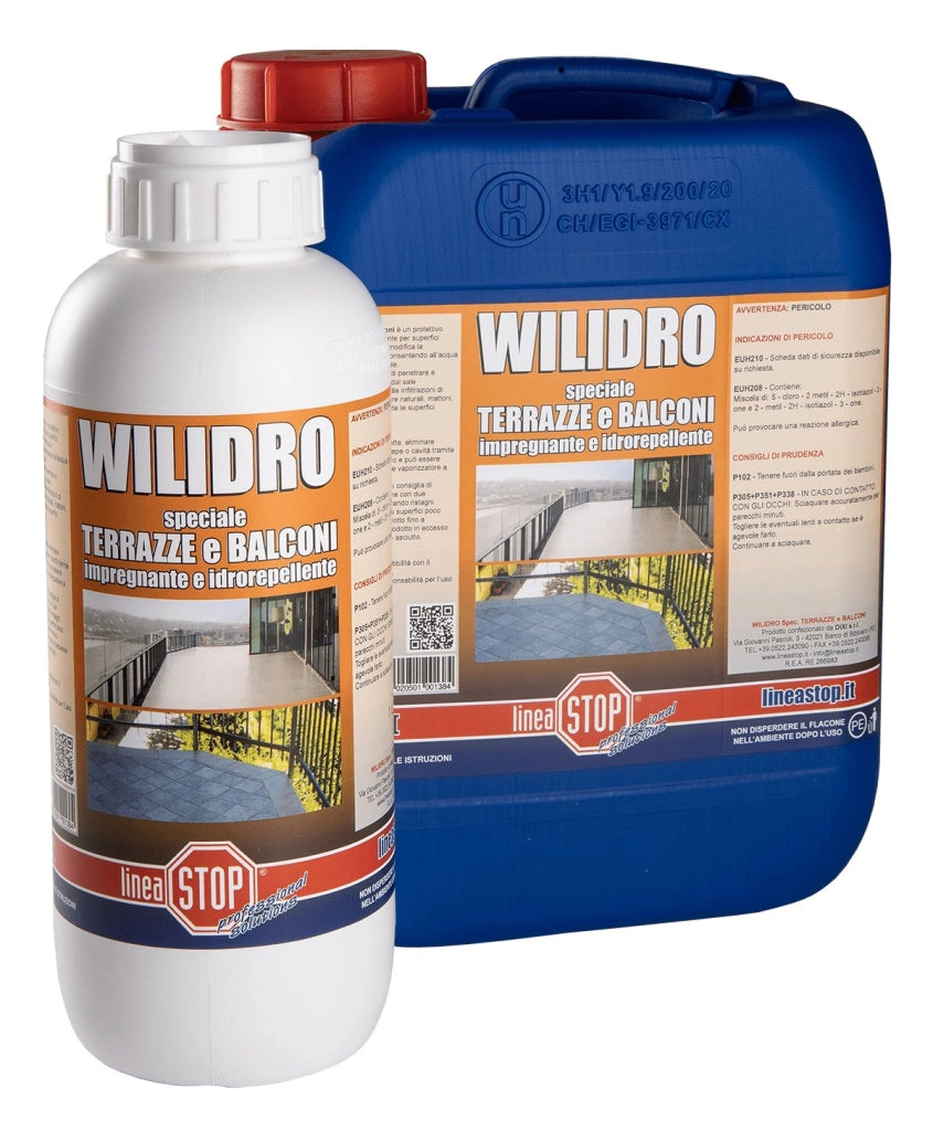 IMPERMEABILIZZANTE PER BALCONI E TERRAZZE 'WILIDRO' 1 lt - DIXI