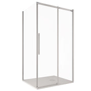 Box Doccia Angolare 80x160 cm 1 Anta Scorrevole in Cristallo Trasparente 8mm H200 Bonussi Eliane
