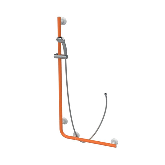 Saliscendi angolare con maniglia 120x60 arancio