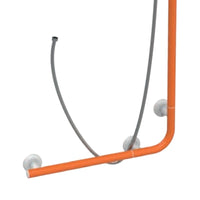 Saliscendi angolare con maniglia 120x60 arancio