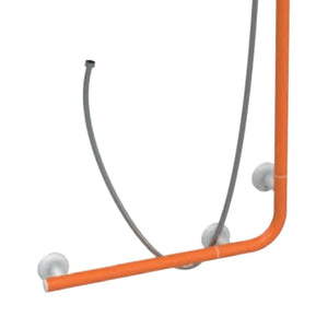 Saliscendi angolare con maniglia 120x60 arancio