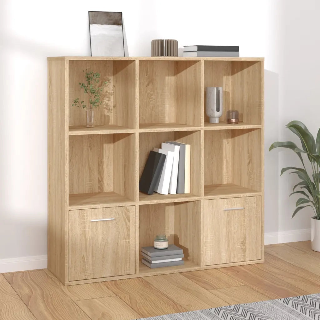 Libreria Rovere Sonoma 98x30x98 cm in Legno Multistrato 801119