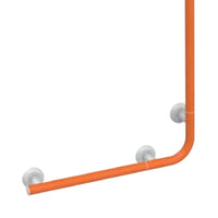Saliscendi angolare con maniglia 120x60 arancio senza doccino e flessibile