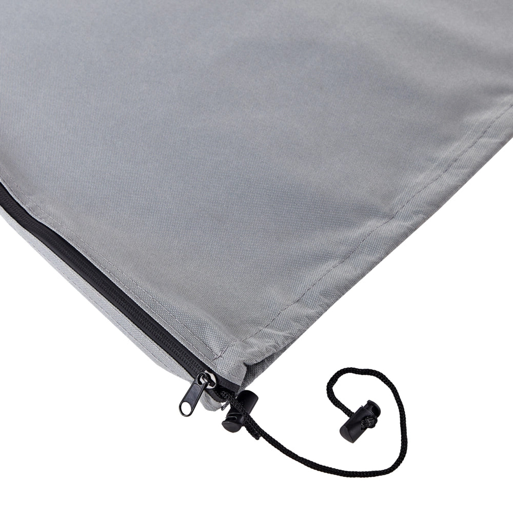 Copertura per ombrellone da giardino in tessuto rivestito in PVC grigio 157 x 69 x 53 cm