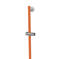 Saliscendi angolare con maniglia 120x60 arancio senza doccino e flessibile