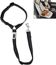 Cinturone di sicurezza per cani adattabile - cinturino per cani per auto - sistema di sicurezza - nylon - idoneo per cani piccoli/medi - colore nero